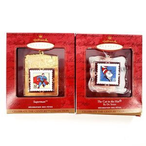 Hallmark Keepsake Christmas Ornament Superman & Cat In The Hat Century Collectio
